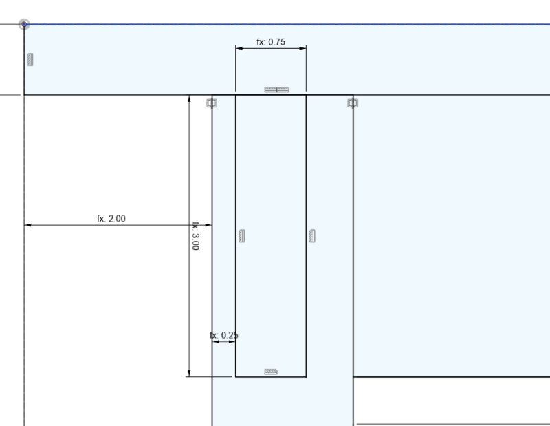 A screen from Fusion 360 demonstrating the previous tutorial step.